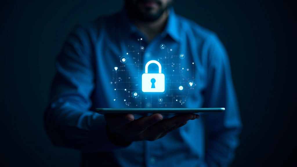Schermo di computer con lucchetto di sicurezza e scudo di protezione digitale, rappresentazione della protezione antimalware