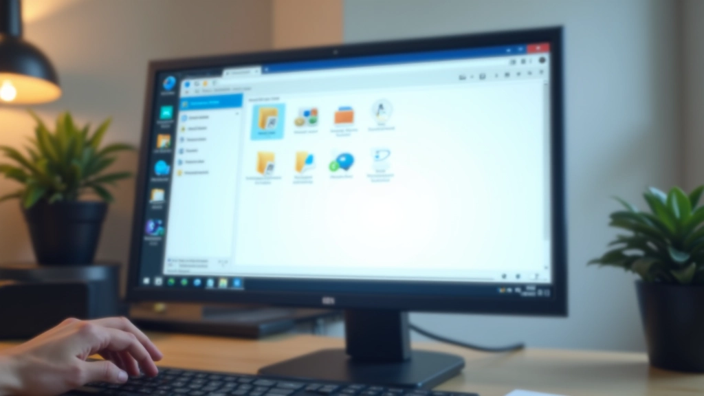Schermo che mostra cartelle Windows, file temporanei e utilità di pulizia del disco in esecuzione